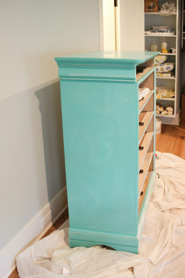 How To Paint Over Bright Colored Furniture Dresser Makeover