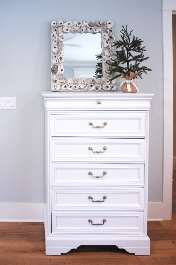 How to Paint Over Bright Colored Furniture-Dresser Makeover