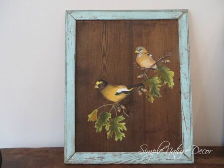 How To Paint Birds On Wood. - Simple Nature Decor