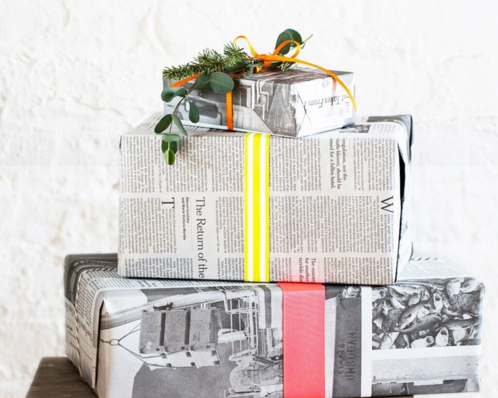 Amazon.com: CUXWEOT Gift Wrapping Paper Roll Vintage Newspaper for  Christmas,Birthday,Holiday,Wedding,Baby Gifts Packing - 3Rolls - 58inch x  23inch Per Roll : Health & Household