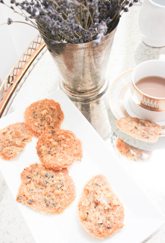 stylish-gold-tea-cart-french-lace-cookies-simple-nature-decor