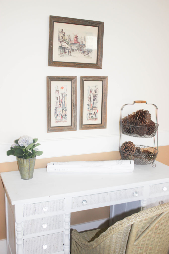 How To Decoupage A Desk Simple Nature Decor