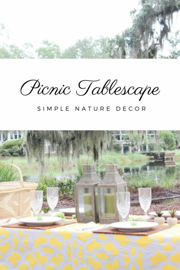 How To Decorate A Stylish Picnic Table - Simple Nature Decor