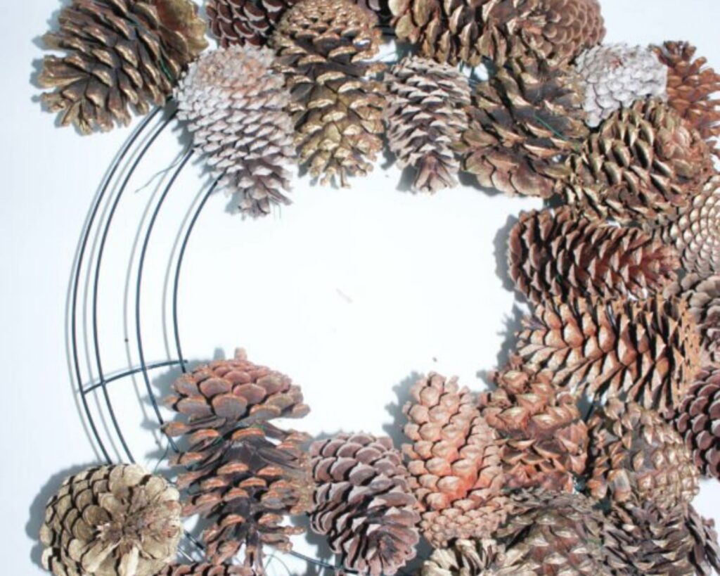 How to Make a Mini Pine Cone Wreath - A Well Purposed Woman