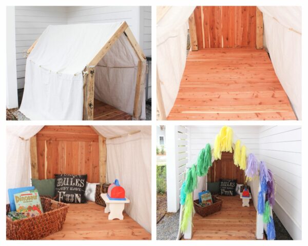 How To Make The Cutest Outdoor Cedar Playhouse