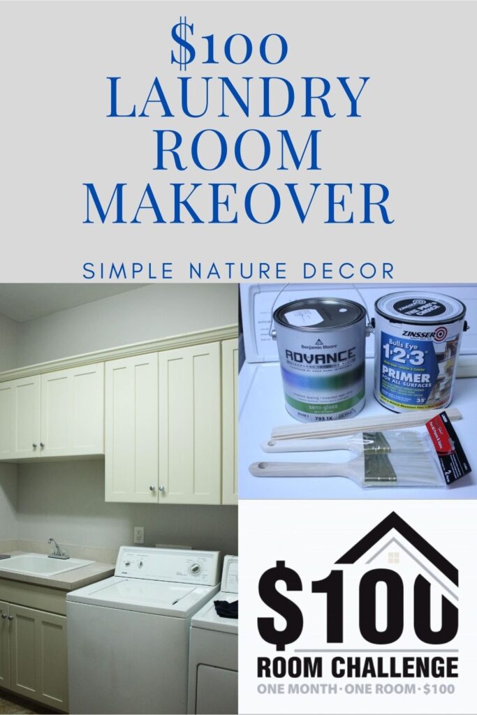 Laundry Room Makeover for Under $100