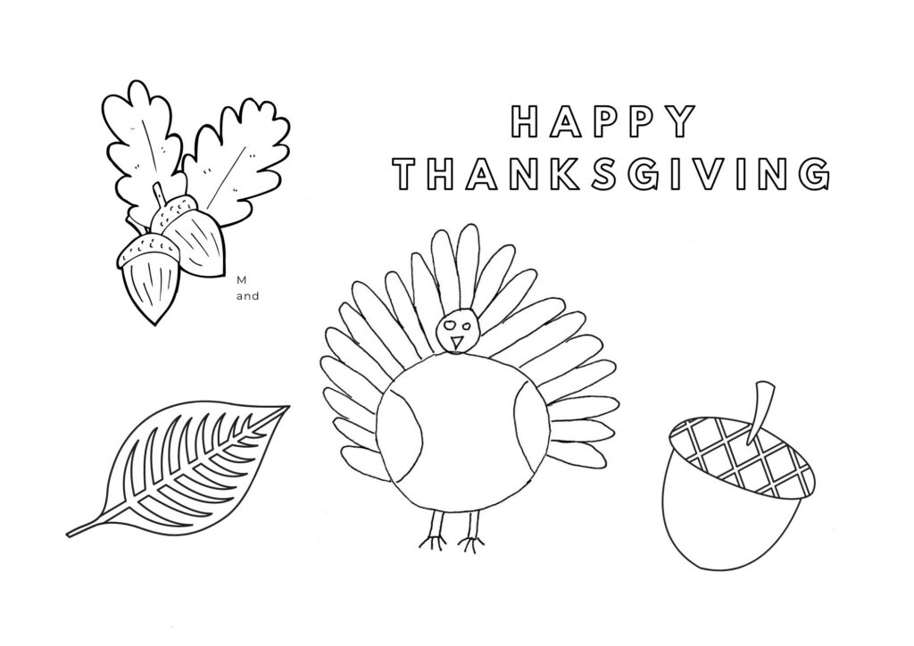 How To Make A Printable Thanksgiving Placemat For Kida