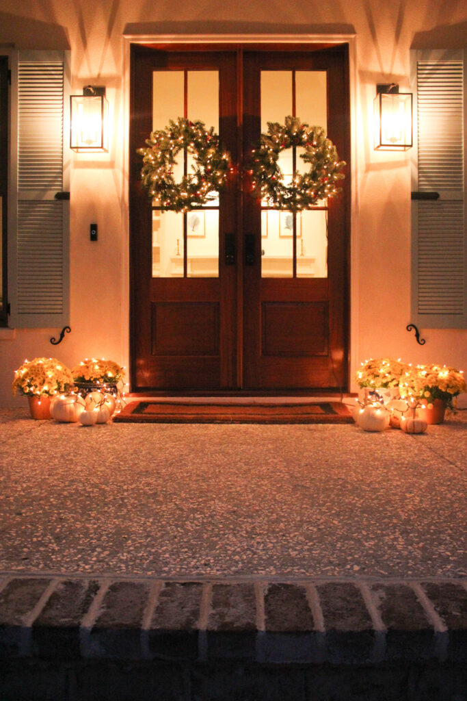 How To Decorate Double Front Doors For The Holiday