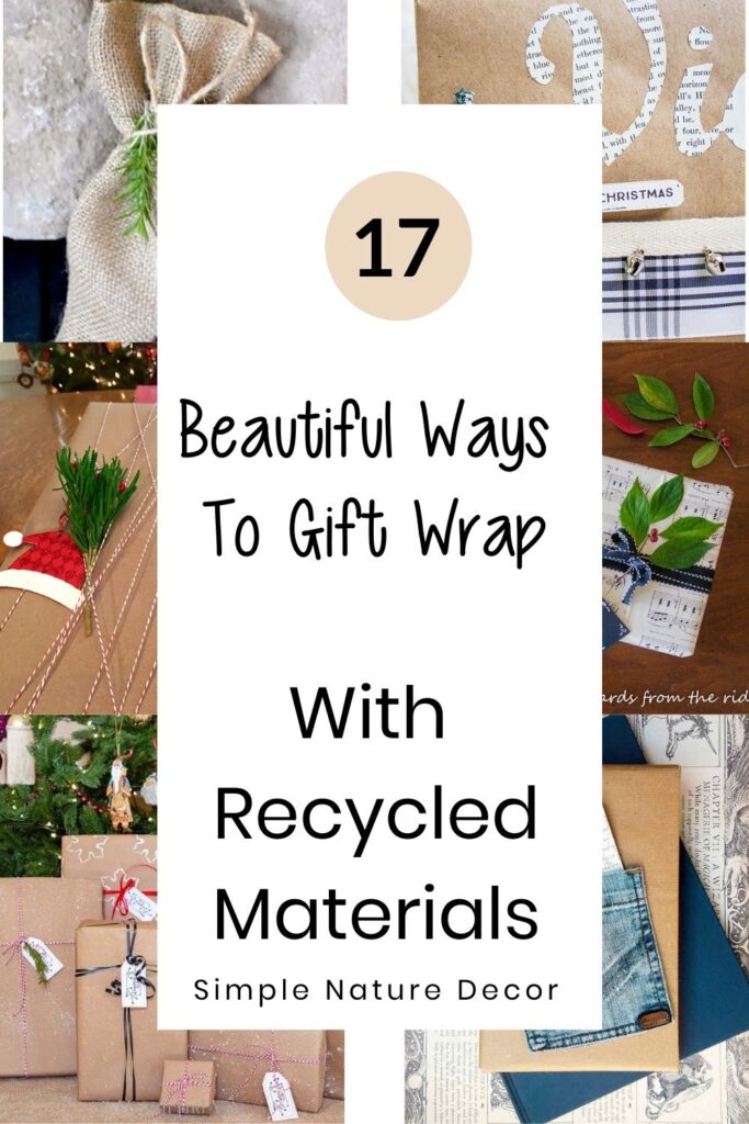 Recycle Household Items to Create Unique Wrapping Paper