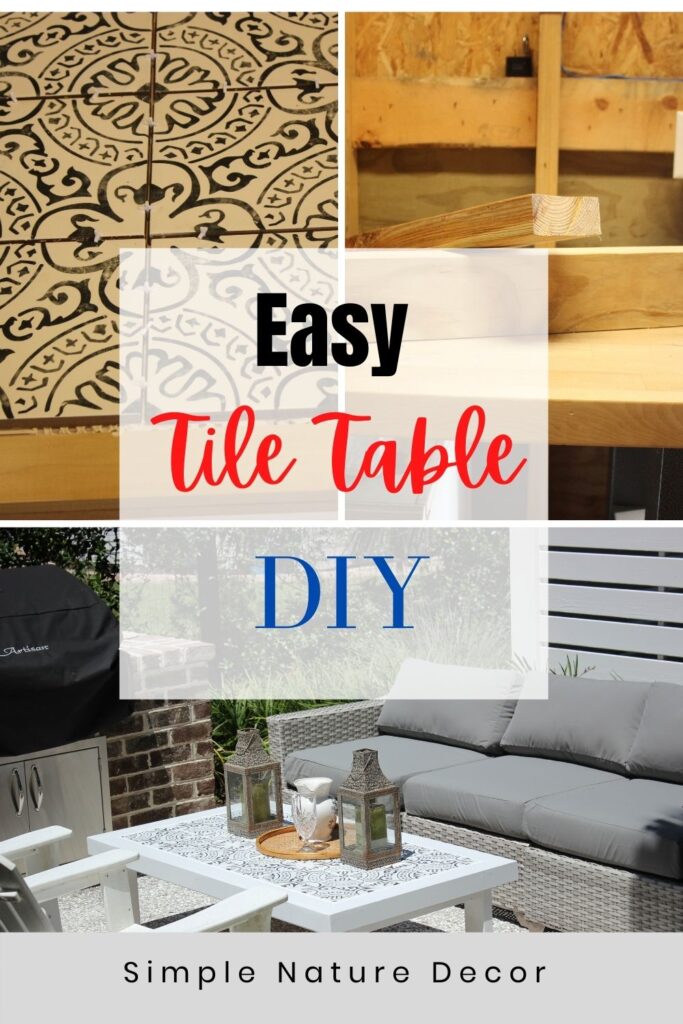 How To Make An Outdoor Tile Coffee Table Using Leftover Tiles