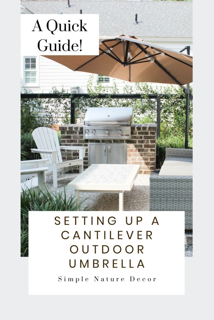 HOW TO SET UP CANTILEVER OUTDOOR PATIO UMBRELLA