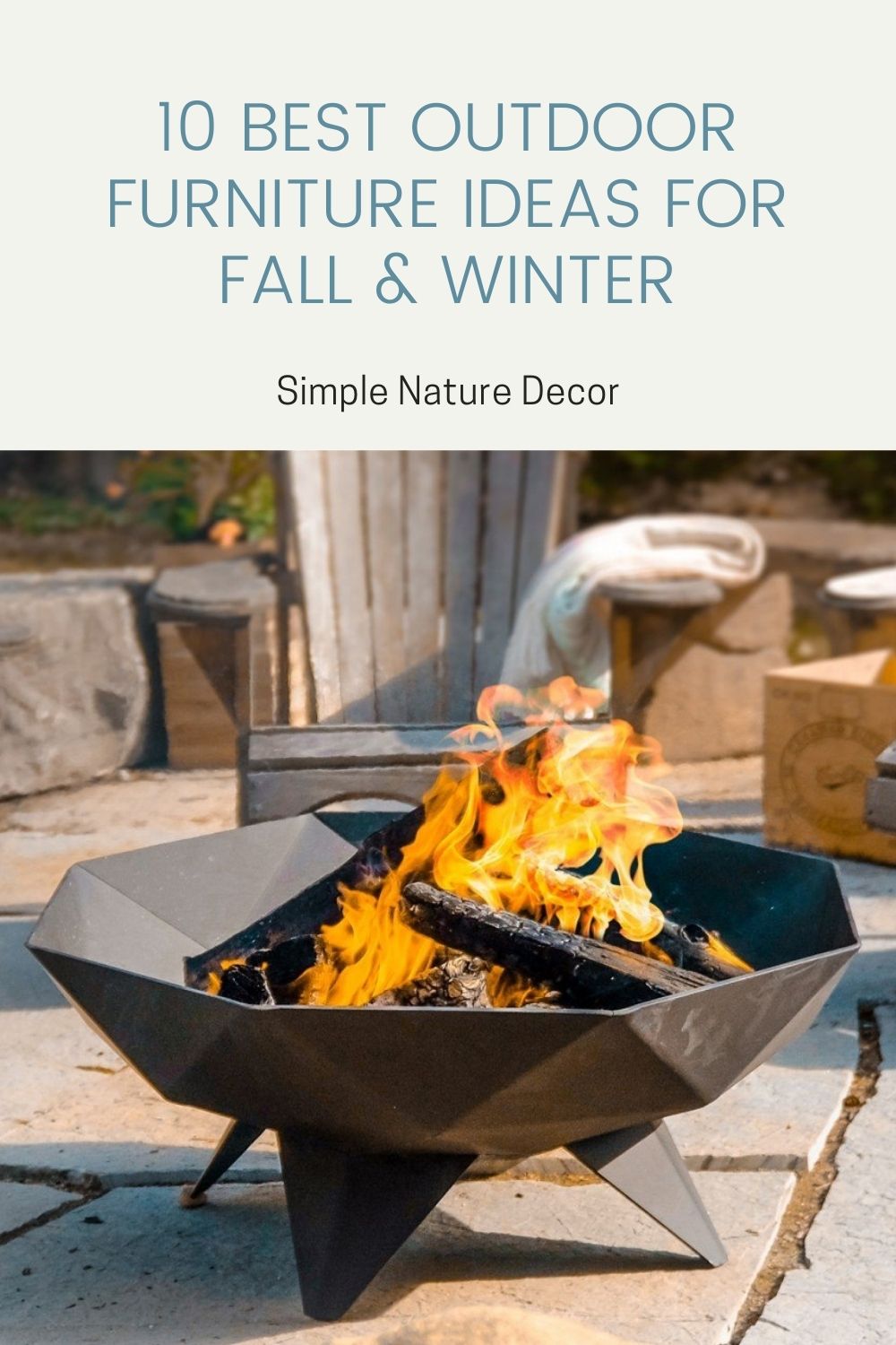 OUTDOOR FURNITURE IDEAS FOR THE FALL