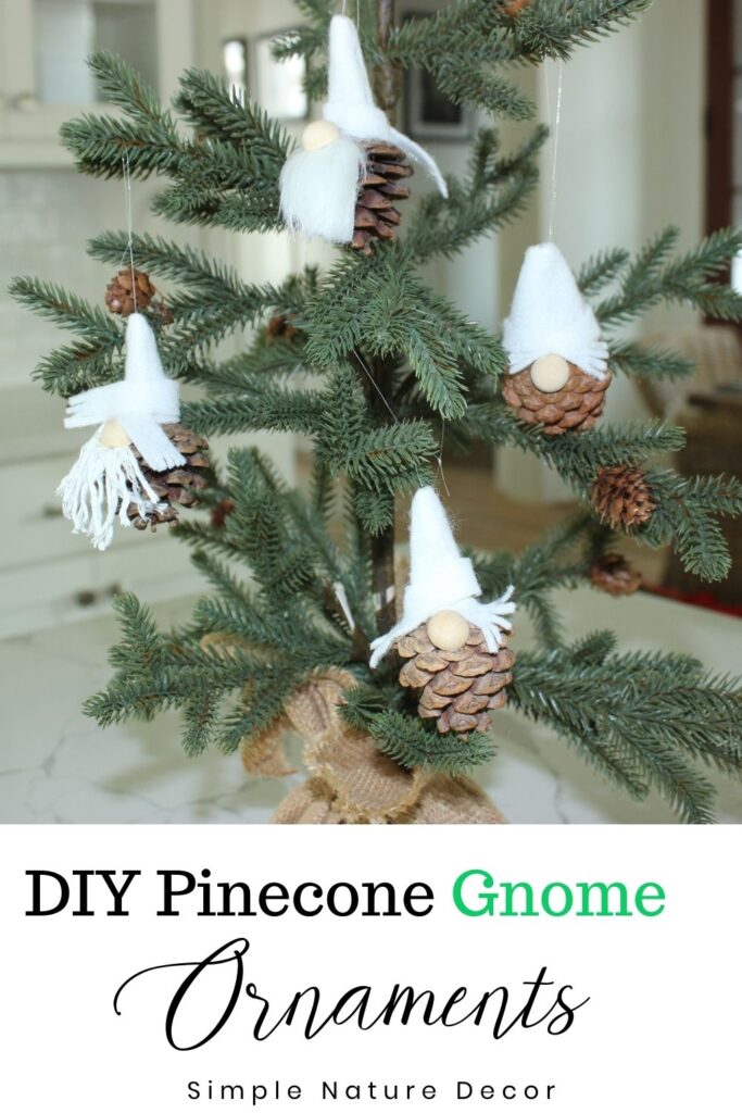 DIY Yarn Gnome Christmas Ornament 