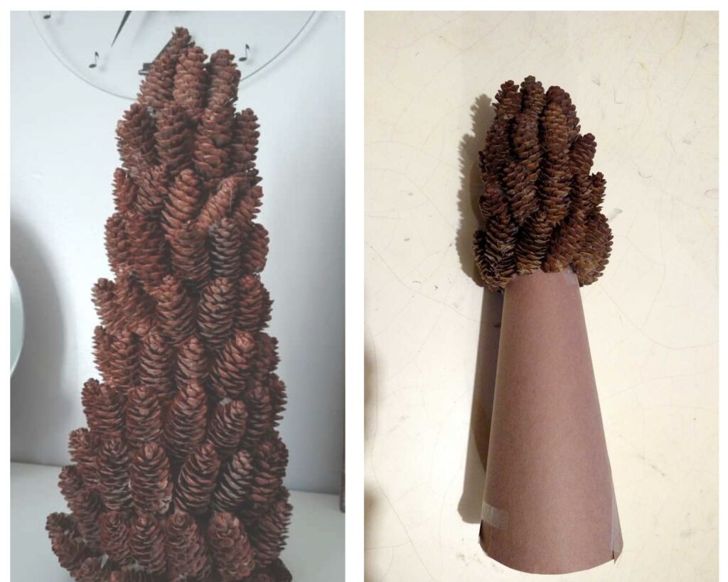 How to Make a Pine Cone Christmas Tree